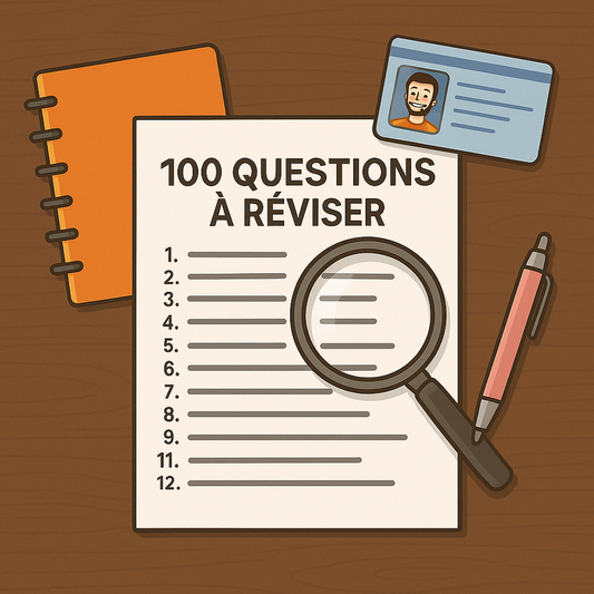 100 questions à réviser avant l'examen du permis de conduire : le guide complet