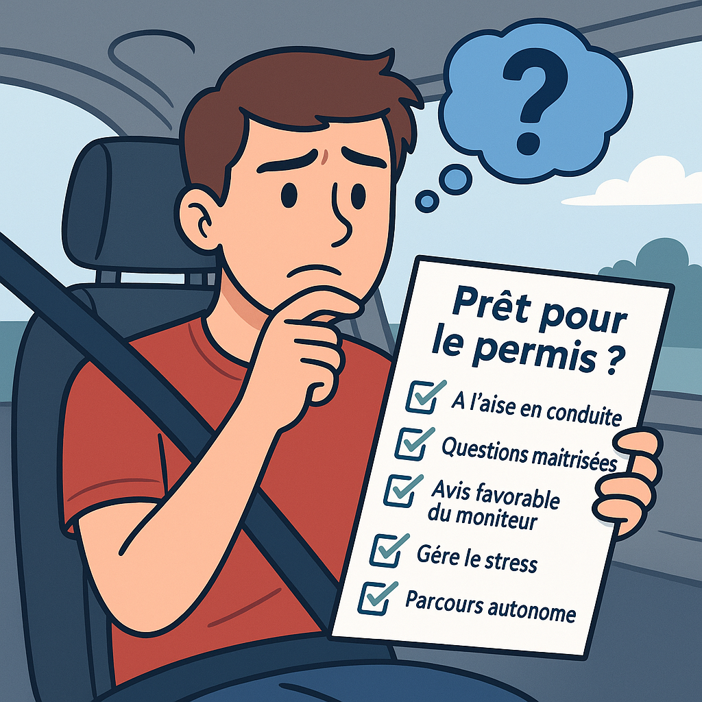 Image élève hésitant pour le permis